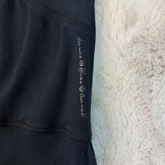 Lululemon Ribbed VNeck Short Sleeve Dance Pulse Dress Black Size 6 Tennis Stretc - Picture 4 of 9